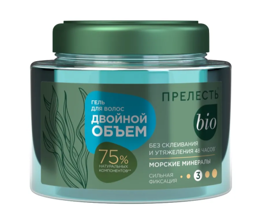 ПРЕЛЕСТЬ БИО гель д/укладки волос  экстракт морских минералов 250мл